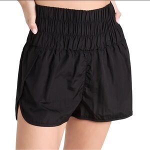 Free People Movement The Way Home Shorts Black Small with Elastic Waistband